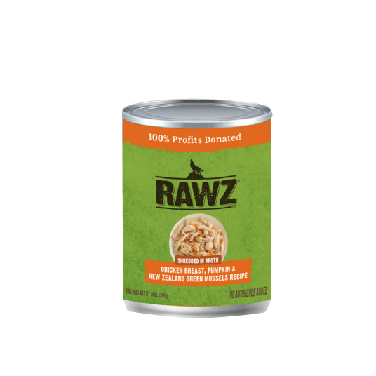 RAWZ。Chicken Breast、Pumpkin & New Zealand Green Mussels Recipe