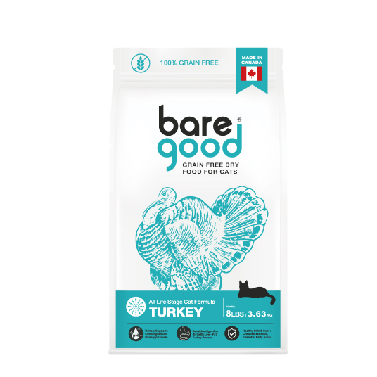 BARE GOOD GRAIN FREE DRY FOOD FOR CATS - TURKEY