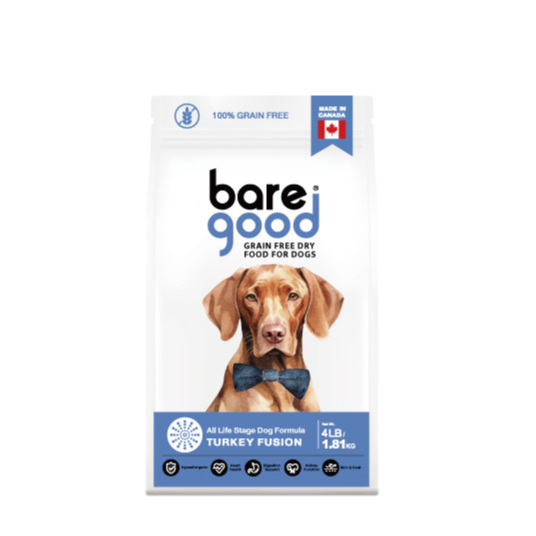 BARE GOOD NATURAL DRY FOOD FOR DOGS -  TURKEY FUSION