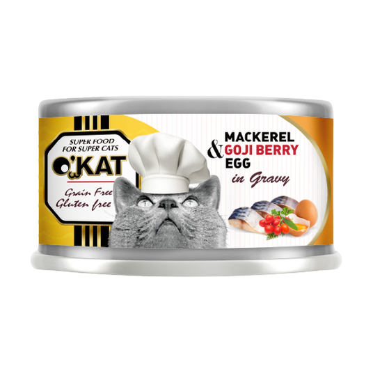 O’KAT。Mackerel+Goji Berry+ Egg In Gravy