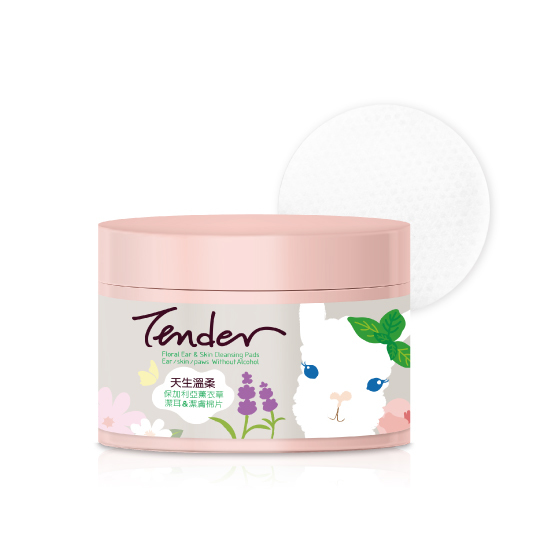 TENDER。Floral Ear & Skin Cleansing Pads